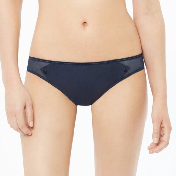 Lou Belle De Lou Lace Brief Panty in Navy Size Small NWT - Picture 1 of 4